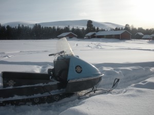 Vinterdag snöskoter